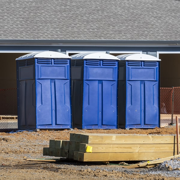 what is the maximum capacity for a single portable restroom in Dallas City Illinois